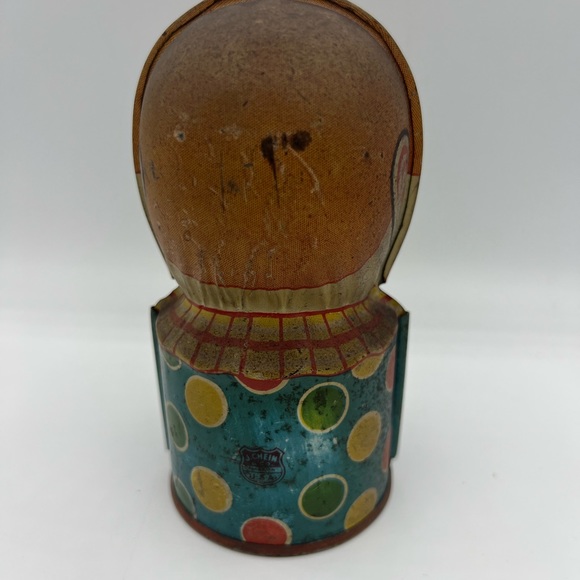Vintage J Chein Tin Clown Coin Bank - Picture 3 of 7